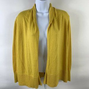 Old Navy Cardigan Sweater Women's Small Open Front Yellow Long Sleeve Casual